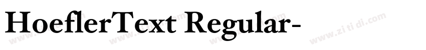 HoeflerText Regular字体转换